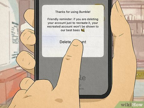Step 3 Delete your account using the Bumble app.