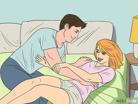 Step 1 Push her gently on her shoulder to get her off balance.