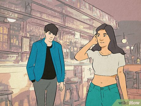 Step 3 They both tend to flirt at hunting bars.