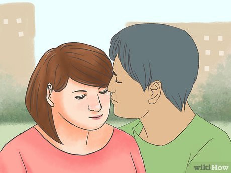 Step 1 Give him the cheek.