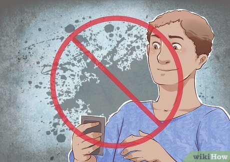 Step 2 Eyes off the cellphone.